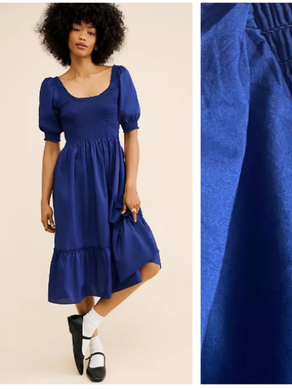 Hill House Home Louisa Midi Nap Dress Navy Blue Medium